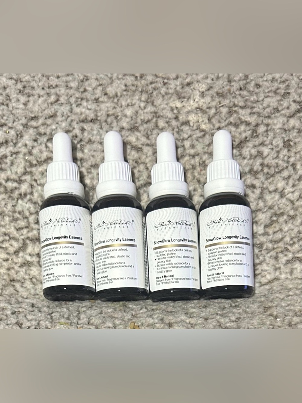 Skin Nutrition SnowGlow Longevity Essence Face Serums Set of 4